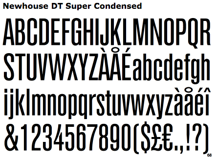 newhouse dt bold font free